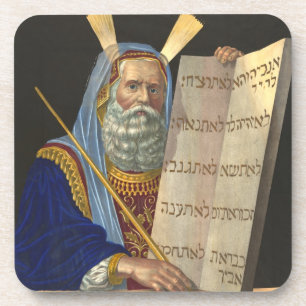 Untersetzer "Moses and the Zen Gebote"