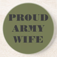 Untersetzer Proud Army Ehefrau