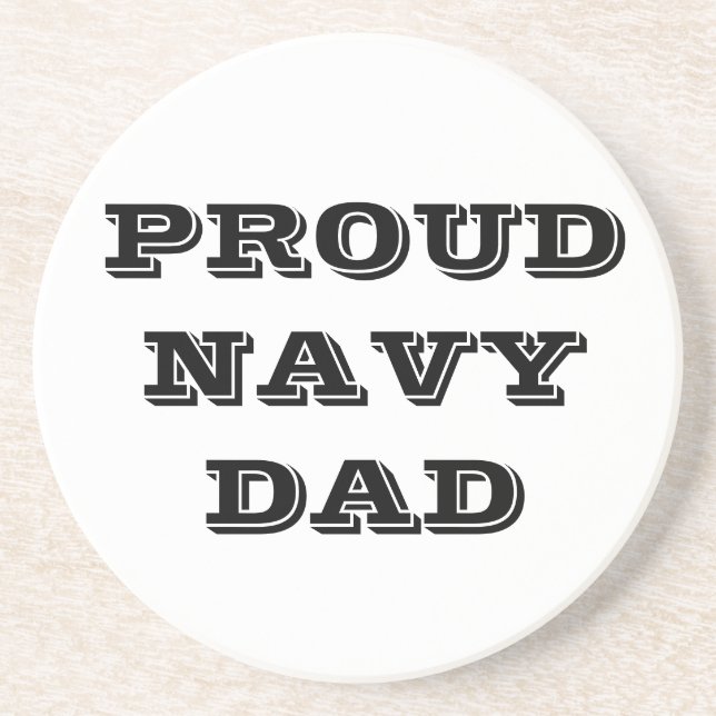 Untersetzer Proud Navy Vater (Vorne)