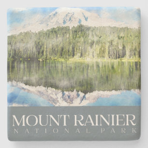 Untersetzer Rainier, Nationalpark Stone Untersetze