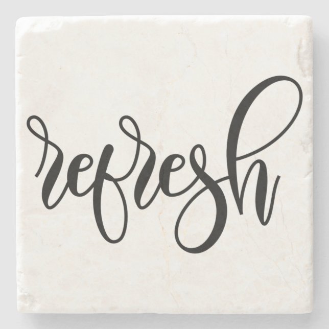 Untersetzer "Refresh" (Vorderseite)