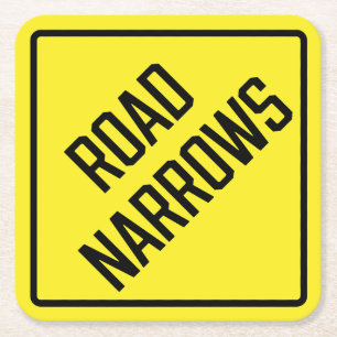 Untersetzer "Road Narrows Paper