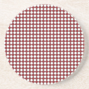 Untersetzer Rot, Schwarz und Weiß Gingham