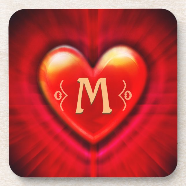 Untersetzer Roter Puls (Vorderseite)