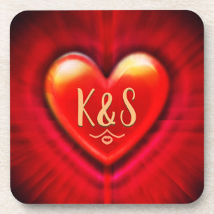 Untersetzer Roter Puls