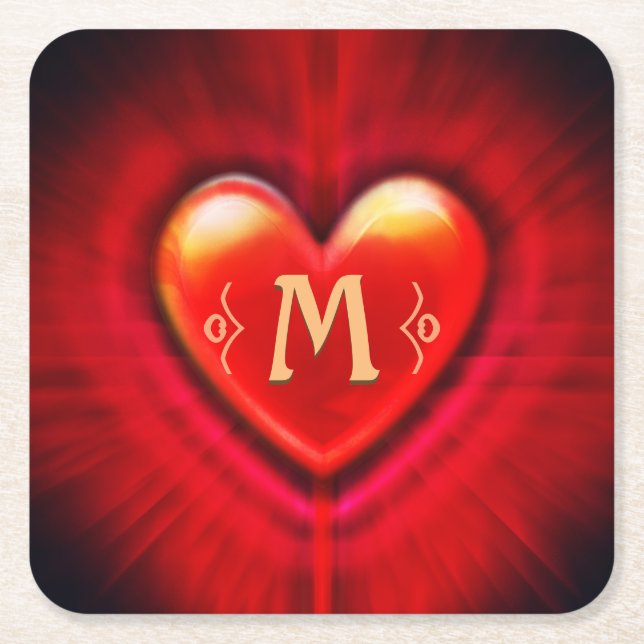 Untersetzer Roter Puls (Vorderseite)