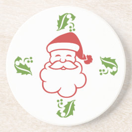 Untersetzer - Santa und Holly