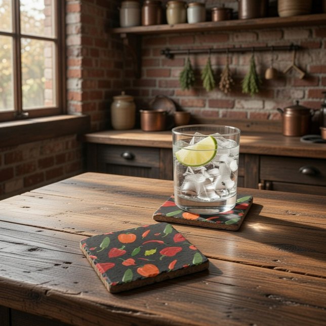 Untersetzer scharfer heißer Paprikaschoten (Von Creator hochgeladen)