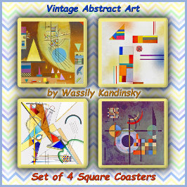 UNTERSETZER SET (4) - Farbmischung Set - Kandinsky