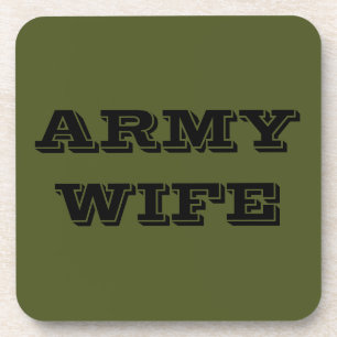 Untersetzer Set Army Ehefrau