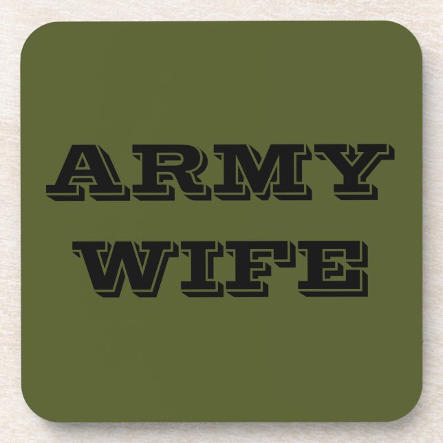 Untersetzer Set Army Ehefrau (Vorderseite)