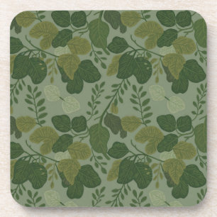 Untersetzer-Set der grünen Camouflage aus Kunststo Getränkeuntersetzer