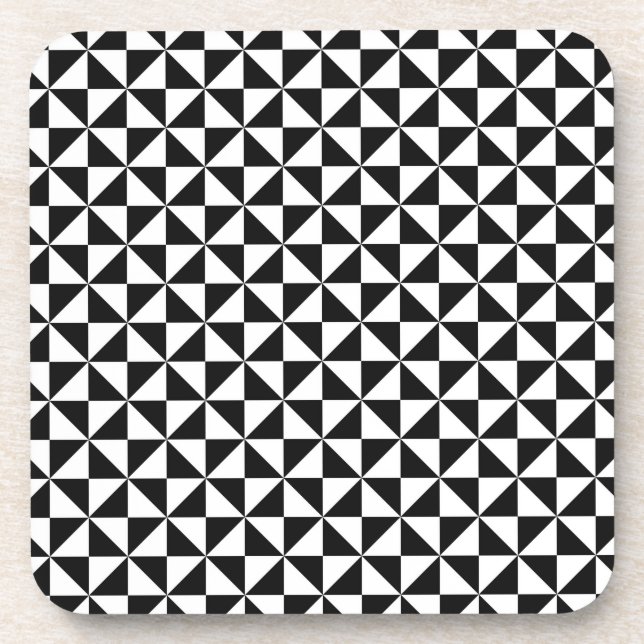 Untersetzer-Set für geometrische Dreiecke Getränkeuntersetzer (Vorderseite)