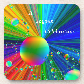 Untersetzer Set - mehrfarbiges kosmisches Thema Ho