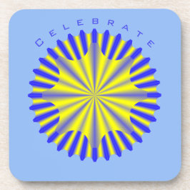 Untersetzer-Set mit geometrischem Gold-Star-Design Getränkeuntersetzer