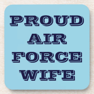 Untersetzer Set Proud Air Force Ehefrau