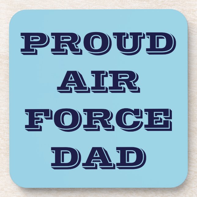 Untersetzer Set Proud Air Force Vater (Vorderseite)