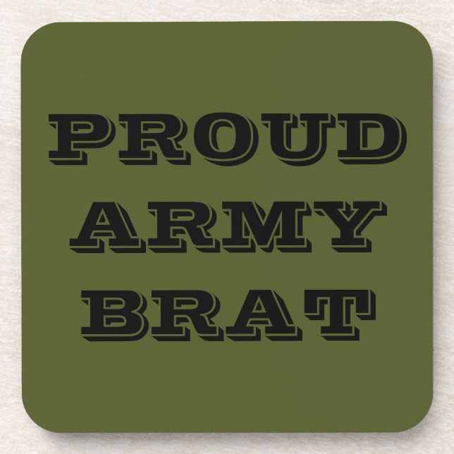 Untersetzer Set Proud Army Brat (Vorderseite)