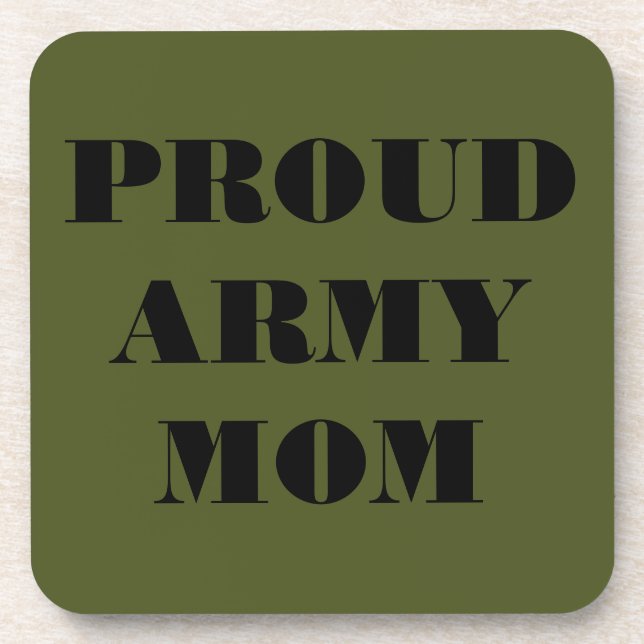 Untersetzer Set Proud Army Mama (Vorderseite)