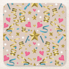 Untersetzer-Set Rechteckiger Pappuntersetzer