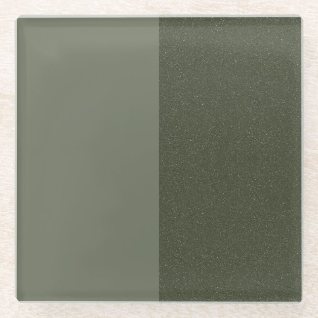 Untersetzer "Split Moss Green Drink" - Benutzerdef (Vorderseite)