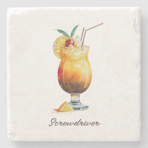 Untersetzer, Stein - Schraubendreher Steinuntersetzer