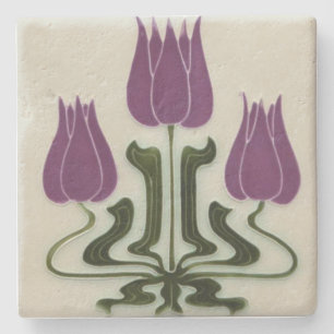 Untersetzer Stone - Jugendstil Lila Tulissen