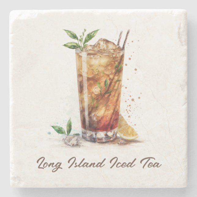 Untersetzer, Stone - Long Island Iced Tee Steinuntersetzer (Vorderseite)