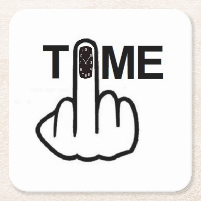 Untersetzer Time Gedreht (Vorderseite)