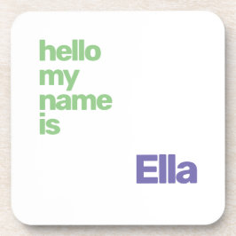 Untersetzer unisex Name minimalistisch lila modern