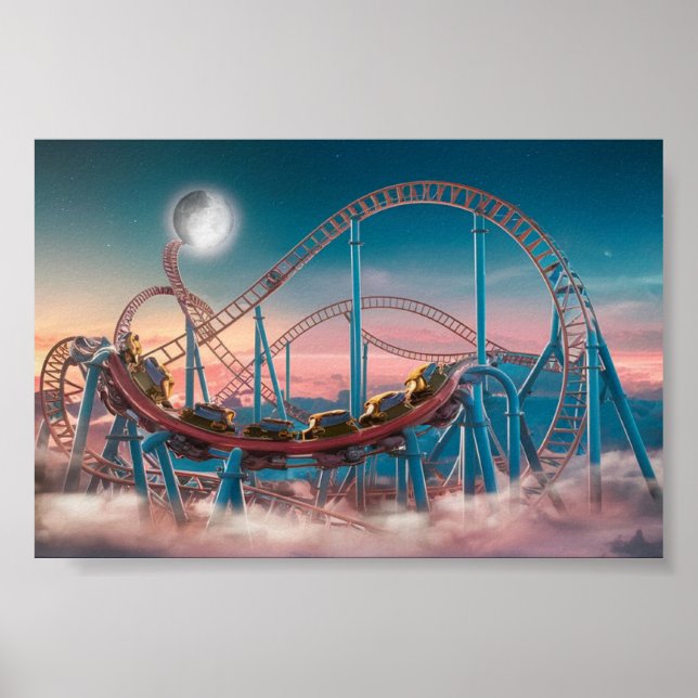 Untersetzer- Vergnügungspark Poster (Vorne)