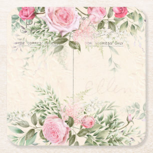 Untersetzer Vintag rosa Rosa