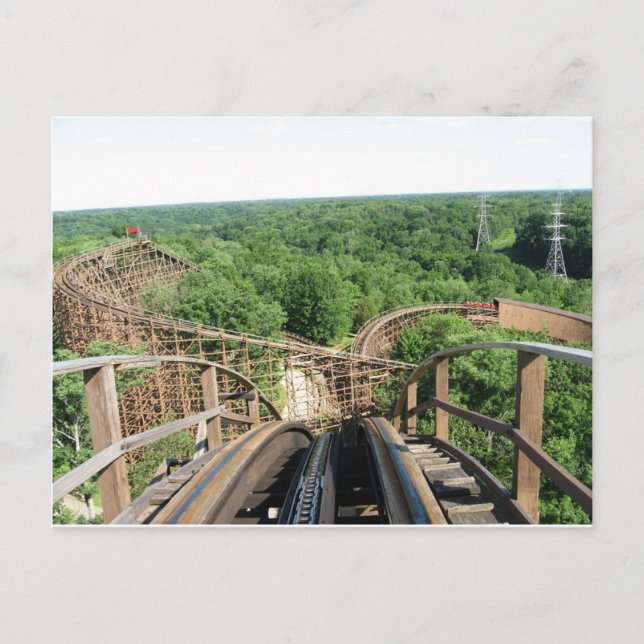 Untersetzer von Besenrollern auf Kings Island Postkarte (Vorderseite)