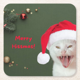 Untersetzer von Papier, frohe Hissmas Wünsche