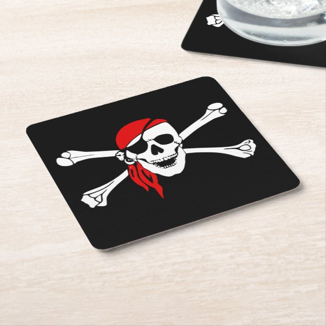 Untersetzer von Piratenpapier (angewinkelt)