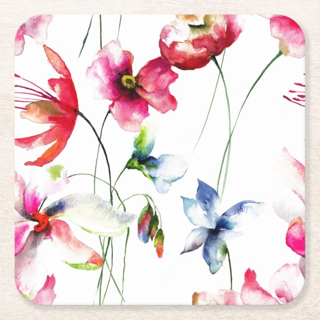 Untersetzer - Wilde Blumen (Vorderseite)