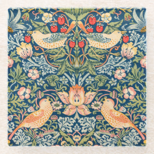 UNTERSETZER: WILLIAM MORRIS :STRAWBERRY THIEVY GLASUNTERSETZER