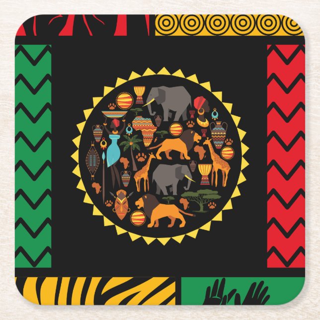 Untersetzer zum Thema Afrika (Vorderseite)