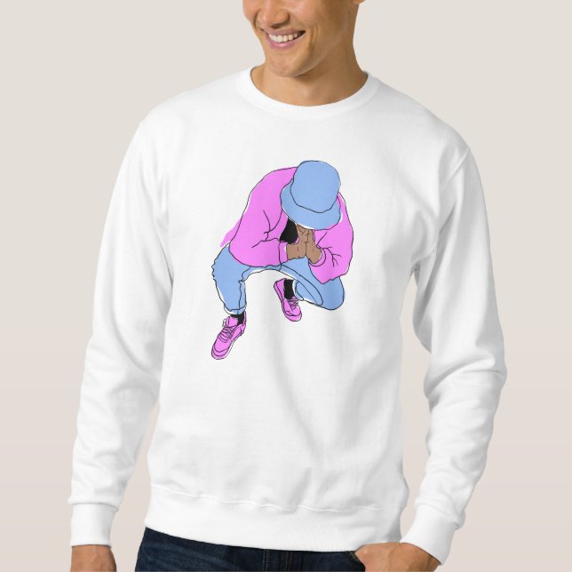 untersetzte Strickjacke Sweatshirt (Vorderseite)