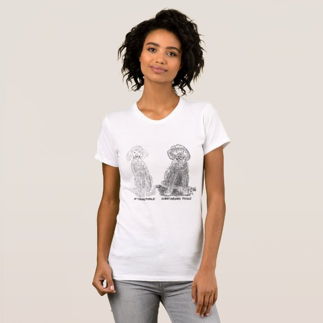 Unterstandardpoodle T-Shirt (Vorne ganz)