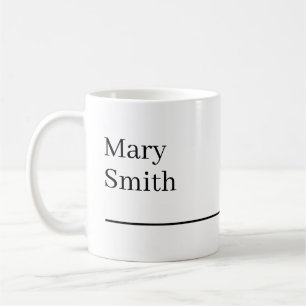 Unterstrichen Minimalistisch modern Kaffeetasse