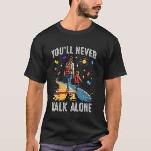 Unterstütze Autismus Sohn Mutter Unterstützt Autis T-Shirt