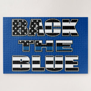 Unterstütze die blaue Polizei Blaue Linie