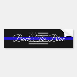 UNTERSTÜTZE DIE POLIZEI 'BACK THE BLUE' AUTOAUFKLE AUTOAUFKLEBER