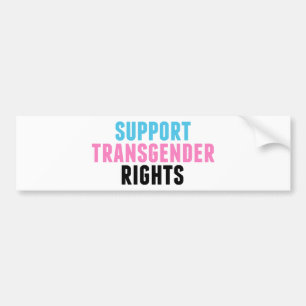 Unterstütze die Rechte von Transgender-Personen Autoaufkleber