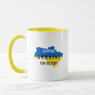 Unterstütze die Ukraine für den Sieg Overlay Kaffe Tasse