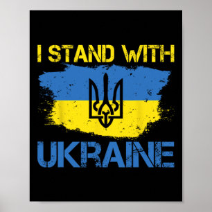 Unterstütze die Ukraine mit dieser Ukraine-Flagge Poster