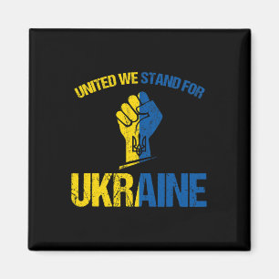 Unterstütze die Ukraine - Vereint stehen wir für d Magnet