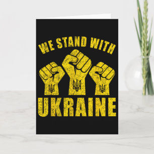 Unterstütze die Ukraine - Wir stehen hinter der Uk Karte