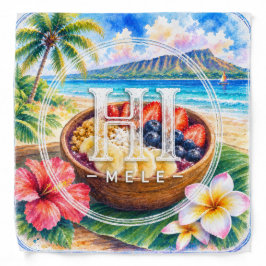 Unterstütze HIMELE Hawaiian Bandana Açaí Bowl Halstuch